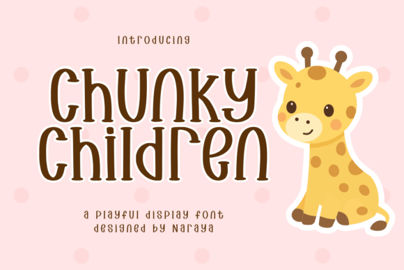 Chunky Children: A Playful Font for Creative Projects