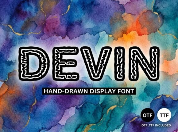 Devin: The Hand-Drawn Typeface with Bold Personality