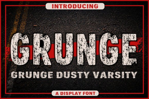 Grunge Dusty Varsity: The Distressed Font for Bold Branding