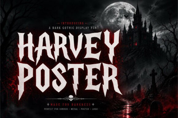 Harvey Poster: The Gothic Font That Demands Attention