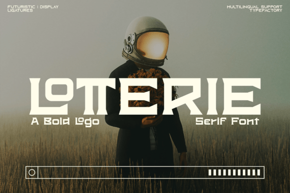 Lotterie: The Futuristic Display Font for Bold Branding