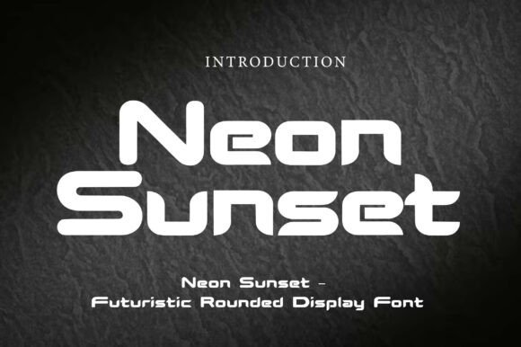 Neon Sunset: Capturing the Glow of Modern Typography