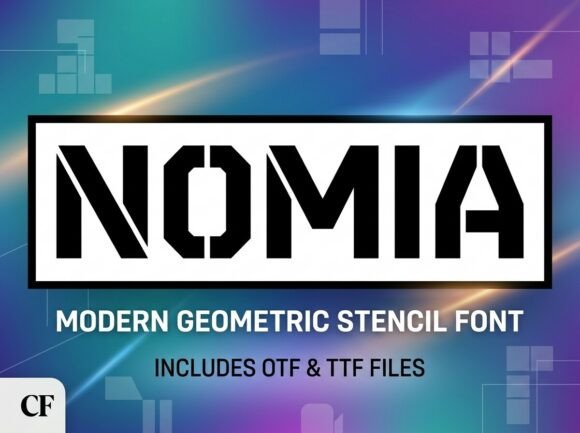 Nomia: The Artistic Display Typeface for Bold Creators
