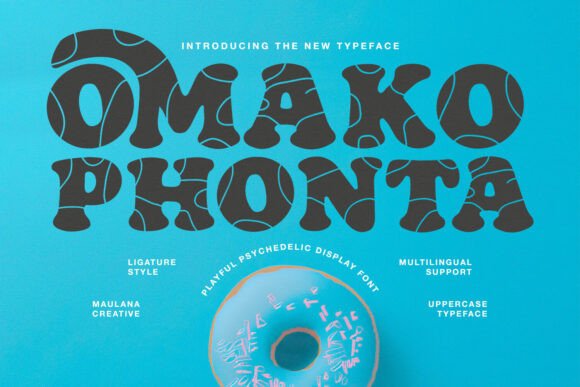Omako Phonta: A Playful Psychedelic Typeface for Bold Projects