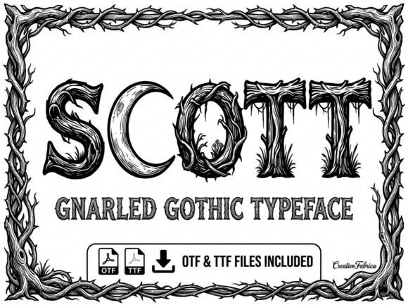 Scott: The Decorative Display Typeface That Commands Attention