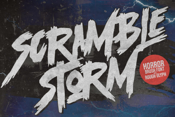Scramble Storm: The Gritty, Futuristic Font for Bold Brands
