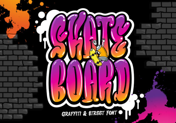 Skateboard: The Graffiti Font with a Futuristic Edge