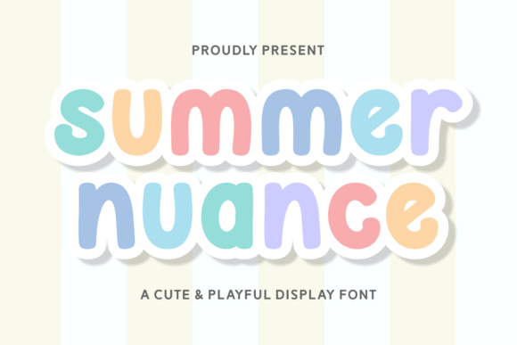 Summer Nuance: A Font That Brings Casual Charm to Every Design