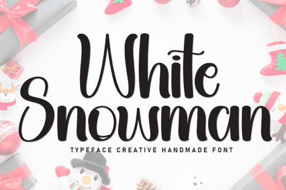 White Snowman: A Handwritten Font That Feels Like a Warm Hug